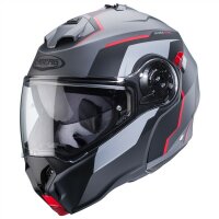 Caberg Helm Duke Evo Move matt-gun metallic/schwarz-rot