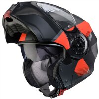 Caberg Helm Duke Evo Indy matt-gun metallic/schwarz-rot