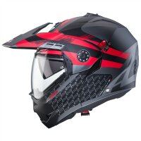 Caberg Helm Tourmax X Sarabe matt-gun metallic/schwarz-rot