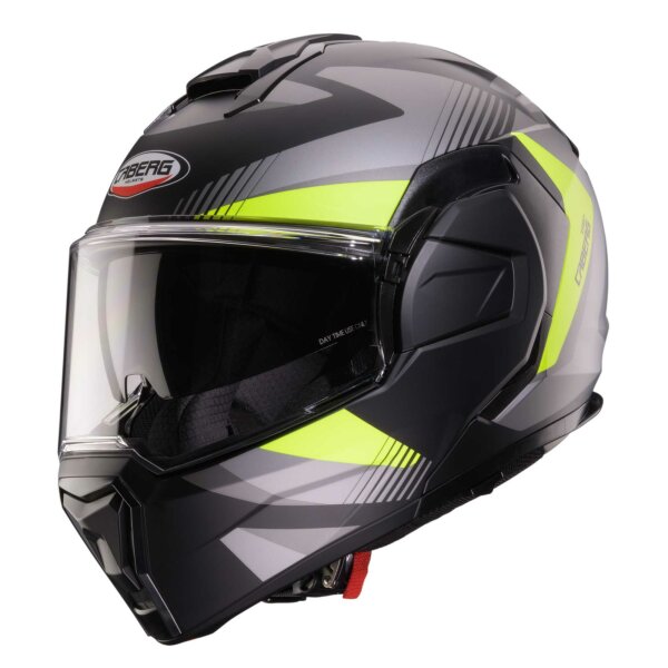 Caberg Helm Trip Lunar matt-schwarz/grau-fluo-gelb