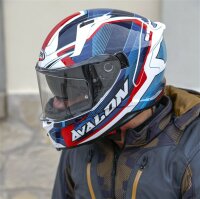 Caberg Helm Avalon X Optic weiß/blau-rot