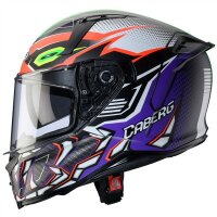 Caberg Helm Avalon X Gurkha matt-schwarz/orange-grün-lila