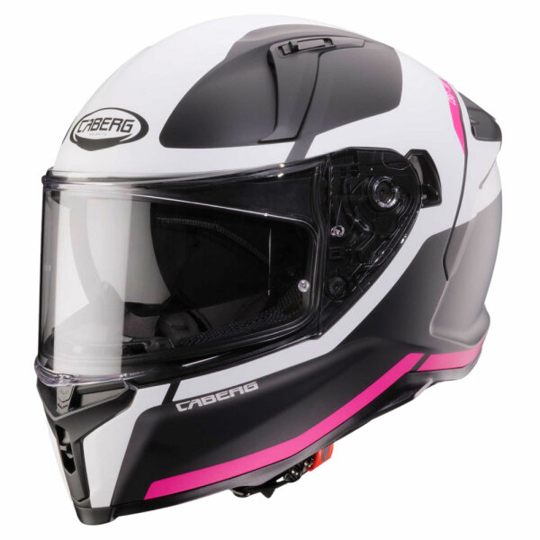 Caberg Helm Avalon X Pure matt-schwarz/weiß-fluo-Fuchsia