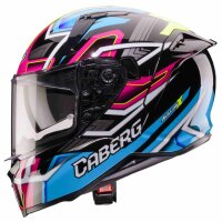 Caberg Helm Avalon X Brama schwarz/hellblau-fluo-gelb-Fuchsia