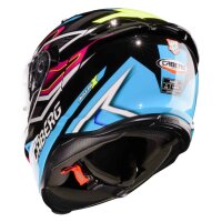 Caberg Helm Avalon X Brama schwarz/hellblau-fluo-gelb-Fuchsia
