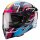 Caberg Helm Avalon X Brama schwarz/hellblau-fluo-gelb-Fuchsia
