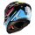 Caberg Helm Avalon X Brama schwarz/hellblau-fluo-gelb-Fuchsia