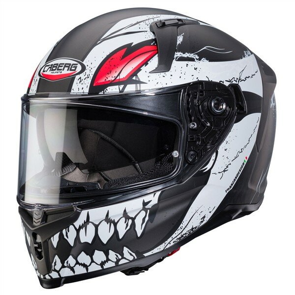 Caberg Helm Avalon X Punk matt-grau/schwarz-rot