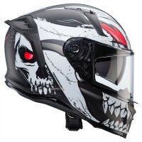 Caberg Helm Avalon X Punk matt-grau/schwarz-rot