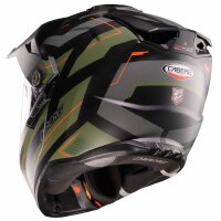 Caberg Helm Tanami Ranger matt-schwarz/military grün-orange