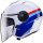 Caberg Helm Soho Zephyr weiß/blau-rot