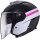 Caberg Helm Soho Zephyr matt-schwarz/weiß-Fuchsia