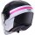 Caberg Helm Soho Zephyr matt-schwarz/weiß-Fuchsia