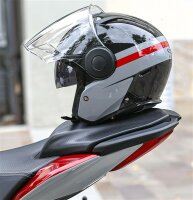 Caberg Helm Soho Zephyr schwarz/grau-rot