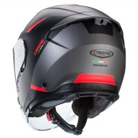 Caberg Helm Flyon II Boss matt-grau/rot-schwarz
