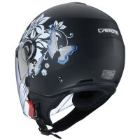 Caberg Helm Riviera V4 X Mia matt-schwarz/weiß-grau-hellblau