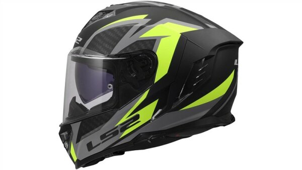 LS2 Integralhelm FF818 Storm III Dynamo schwarz matt / neongelb