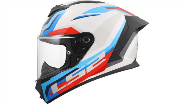 LS2 Integralhelm FF820 Rapid III Hyper weiß / blau / rot