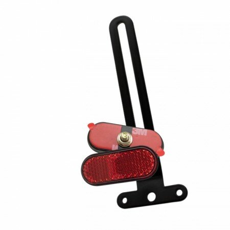 Reflektor-Set "Mini Classic " | rot | abgerundet mit Halter L | 100 x 13 x 6mm | 3M | E-geprüft