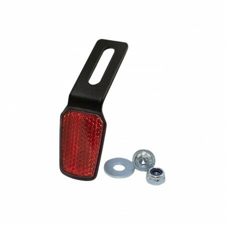 Reflektor-Set "Shield" | rot | trapezform mit Halter S | 28 x 55 x 4,7 mm | 3M | E-geprüft