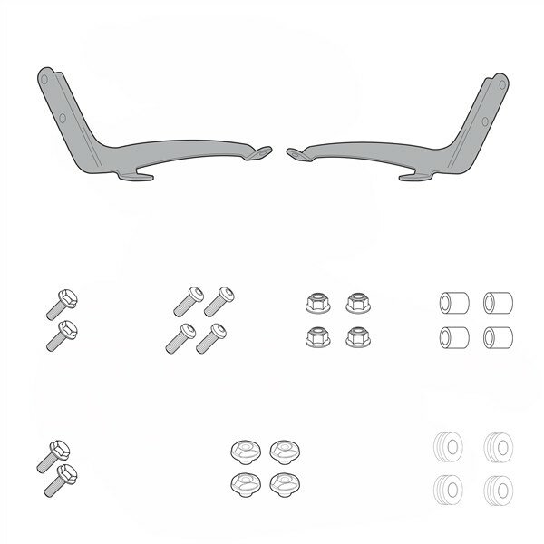 GIVI Montagekit für Windschild 642A für Vespa PX 125-150 (11-17)