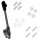 GIVI Montagekit für Scheibe 6704A/153A für div. Aprilia Modelle, s. unten