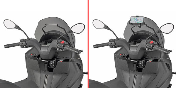 GIVI Querstange zur Montage am Windschild für Navi für Piaggio MP3 310 (25-26)