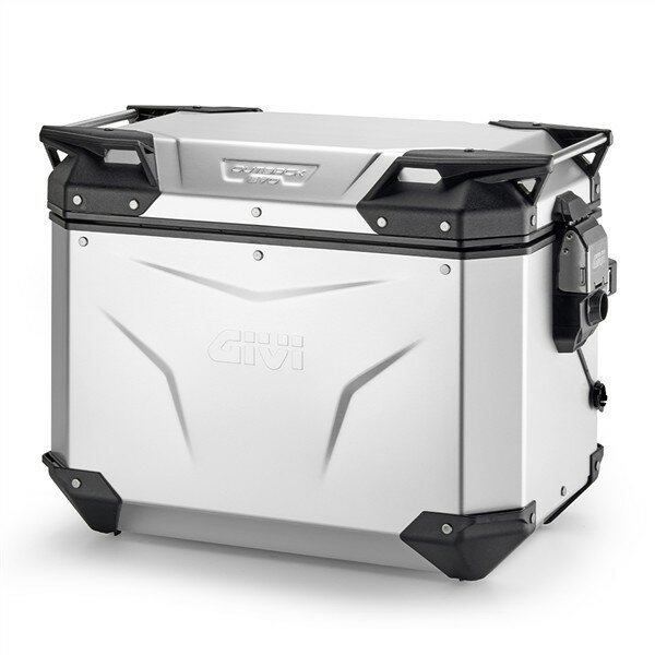 GIVI Seitenkoffer Trekker Outback EVO Monokey 48 Liter, Links, aus eloxiertem Aluminium, SMART SEC. LOCK