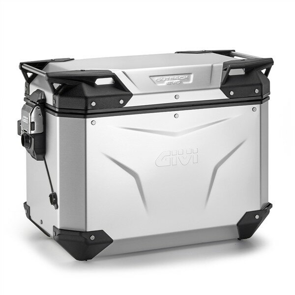 GIVI Seitenkoffer Trekker Outback EVO Monokey 48 Liter, Rechts, aus eloxiertem Aluminium, SMART SEC. LOCK