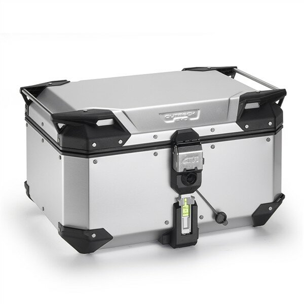 GIVI Topcase Trekker Outback EVO Monokey 58 Liter, aus eloxiertem Aluminium, Smart Security Lock