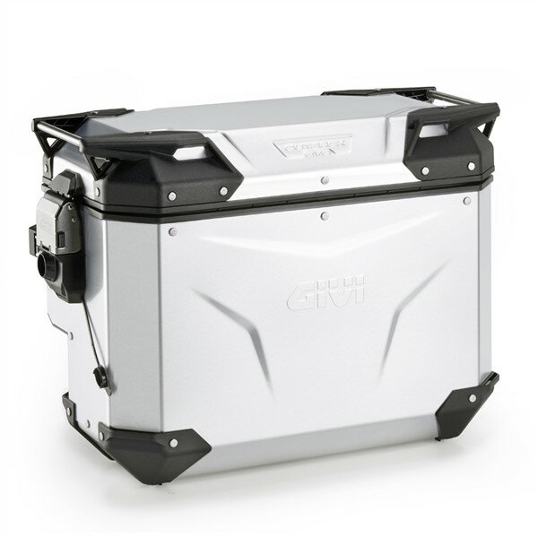 GIVI Seitenkoffer Trekker Outback EVO 40, rechts, aus eloxiertem Aluminium, seitlich versetzt,