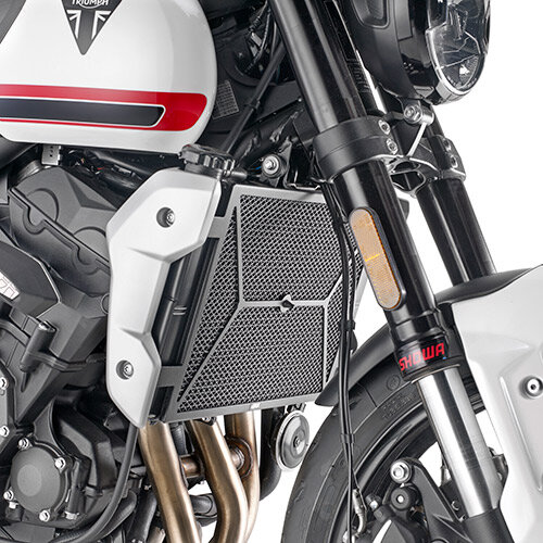 GIVI Schutz für Wasser- und Ölradiatoren aus Edelstahl, schwarz, für Triumph Trident 660 (2021-25)