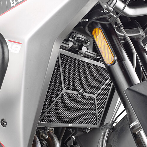 GIVI Schutz für Wasser- und Ölradiatoren aus Edelstahl, schwarz für Moto Morini X-Cape 649 (21-24)