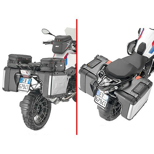 GIVI Basisplatten zur Nutzung von zwei XL01 Packtaschen Paar - für BMW R1200 GS (13-18) / R1250 GS (19-23)