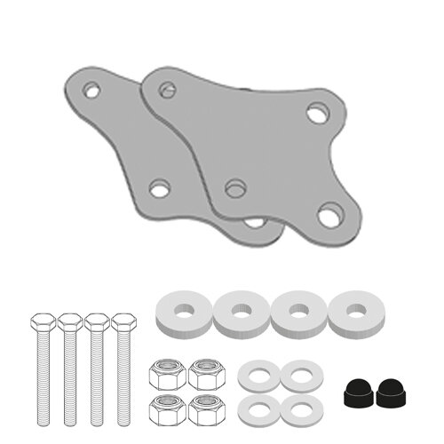 GIVI Spezifisches Kit für die Montage des TNH1201 ohne niedrigen original Motorschutz/Sturzbügel