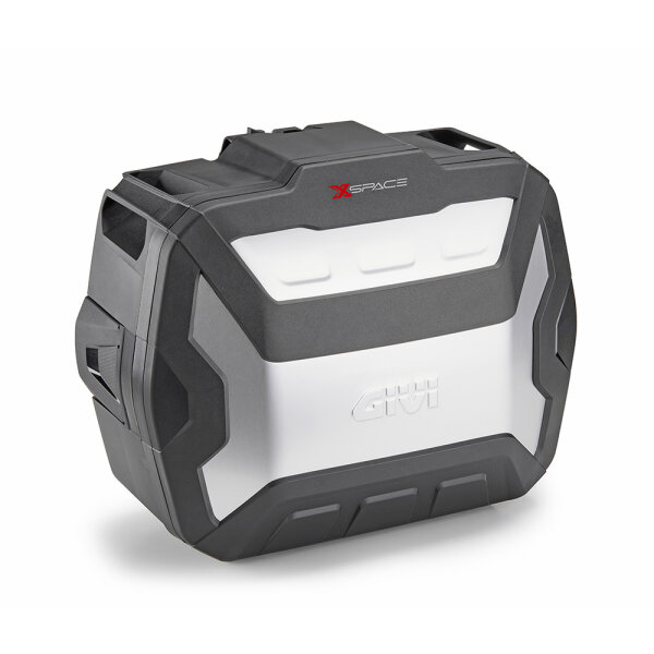 GIVI Monokey Koffer XSPACE schwarz, mit Cover aus elox. Aluminium, erweiterbar von 27 auf 36 Liter
