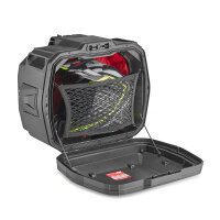 GIVI Monokey Koffer XSPACE schwarz, mit Cover aus elox. Aluminium, erweiterbar von 27 auf 36 Liter