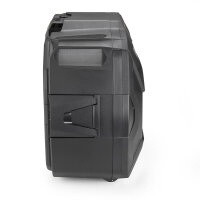 GIVI Monokey Koffer XSPACE schwarz, mit Cover aus Alu Optik Textur, erweiterbar von 27 auf 36 Liter