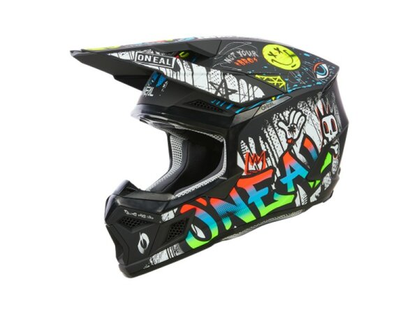 ONeal 3SRS Youth Helmet RANCID black/white  ECE22.06 / Quin ready