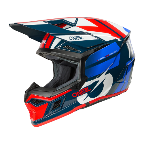 ONeal 3SRS Helmet RIDE blue/white/red  ECE22.06 / Quin ready