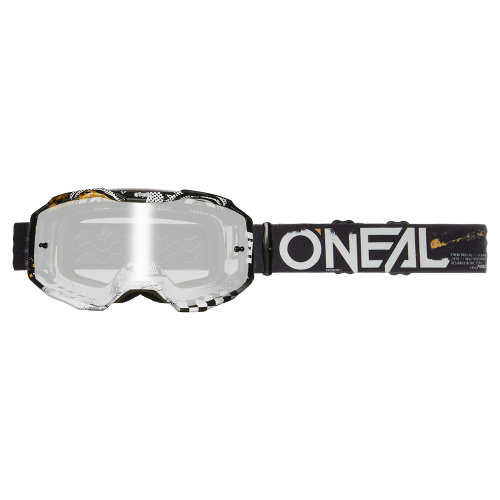 ONeal B-10 Goggle ATTACK black/white - silver mirror silver mirror One Size