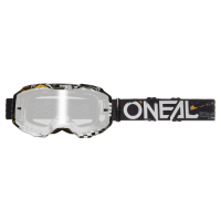 ONeal B-10 Goggle ATTACK black/white - silver mirror...