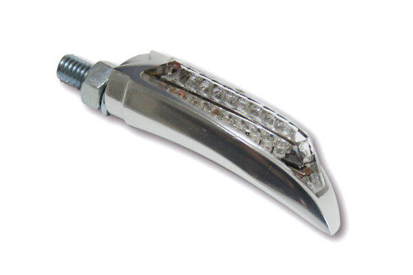 HIGHSIDER pro Arc LED Rück-, Bremslicht, Blinker Chrom/Transparent E-Geprüft (Paar)
