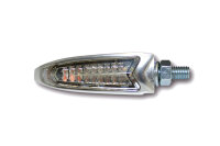 HIGHSIDER pro Arc LED Rück-, Bremslicht, Blinker Chrom/Transparent E-Geprüft (Paar)