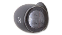 HIGHSIDER pro Proton Two LED Blinker Gehäuse Schwarz / Linse Rauchgrau (Paar), Vorn & Hinten