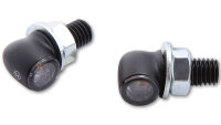HIGHSIDER pro Proton Two LED Blinker Gehäuse Schwarz / Linse Rauchgrau (Paar), Vorn & Hinten