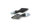 HIGHSIDER pro PEN HEAD DOUBLE 2in1 LED-Blinker mit Positionslicht, schwarzes Gehäuse, getönte Linse