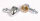 HIGHSIDER smart Arizona Glühlampen Mini-Blinker Gehäuse Chrom / Linse Orange (Paar), Vorn & Hinten