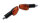 HIGHSIDER smart IMOLA 1 Glühlampen Mini Indicator Gehäuse Schwarz / Linse Orange (Paar), Vorn & Hinten
