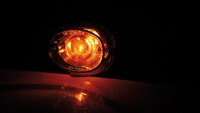 HIGHSIDER smart Oval Glühlampen Blinker Gehäuse Schwarz / Linse Klar (Paar), Vorn & Hinten